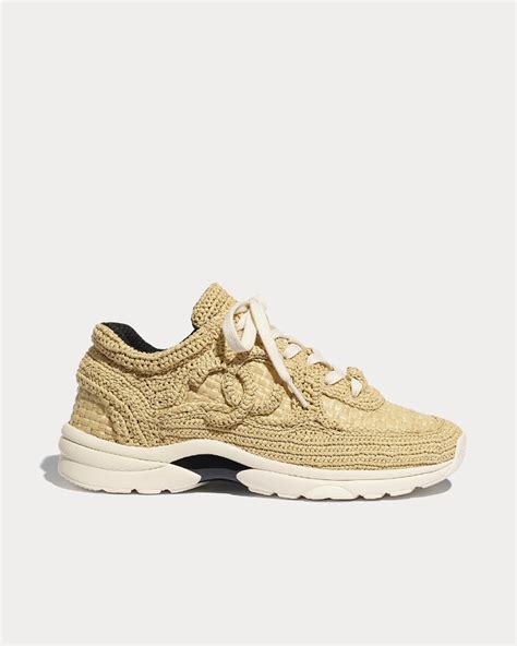 chanel raffia sneaker|chanel shoes customer service.